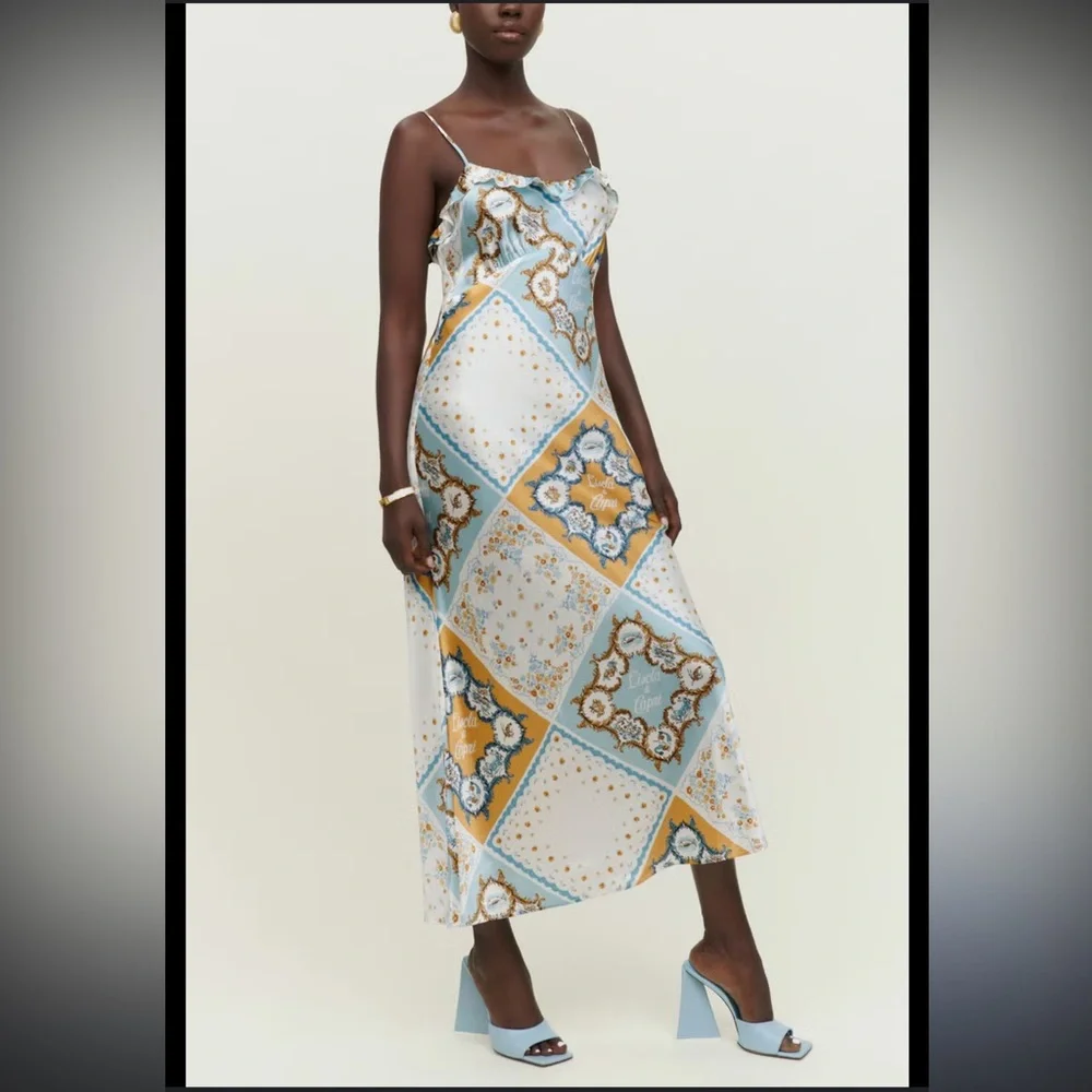 NWT Reformation Aribella Silk Dress🔥 - Picture 2 of 8
